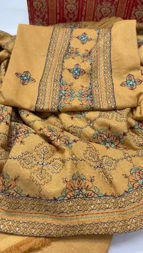 Rs 7950 Fragrant karandi Emb 3pc Emb shawl Rs 7950 Fragrant karandi Emb 3pc Emb shawl